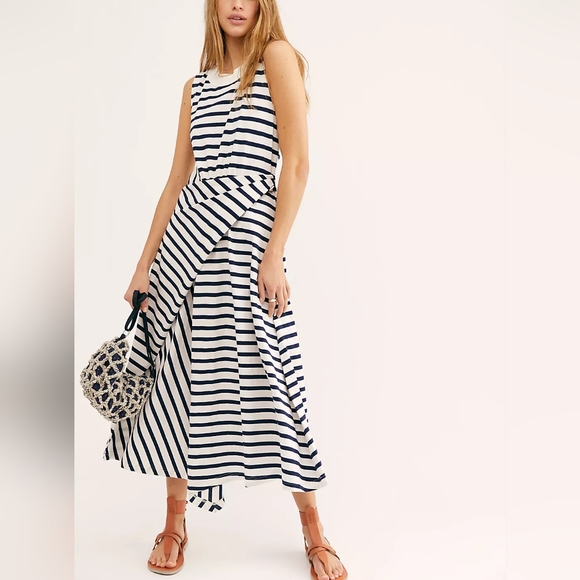 Free People Capri Mudi Dress/Ivory Combo - Picture 3 of 14